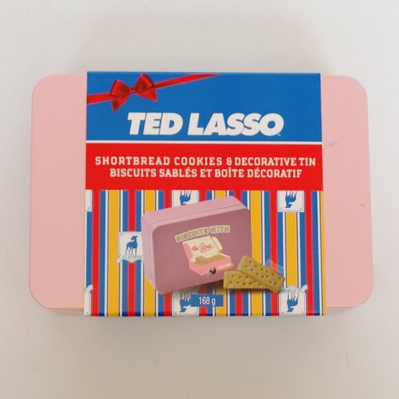 TED LASSO Shortbread Cookies and Decorative Tin Christmas 2023 Season Warner Bro - Picture 1 of 7